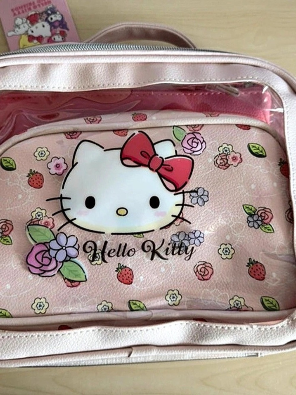 Primark Hello Kitty and Friends Clear Cosmetic Bag Set Pink